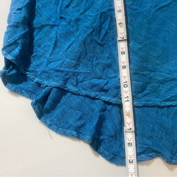 InGear Resort Blue Sleeveless Embroidered Rayon Sundress Boho Cover Up Sz XL - Picture 6 of 7